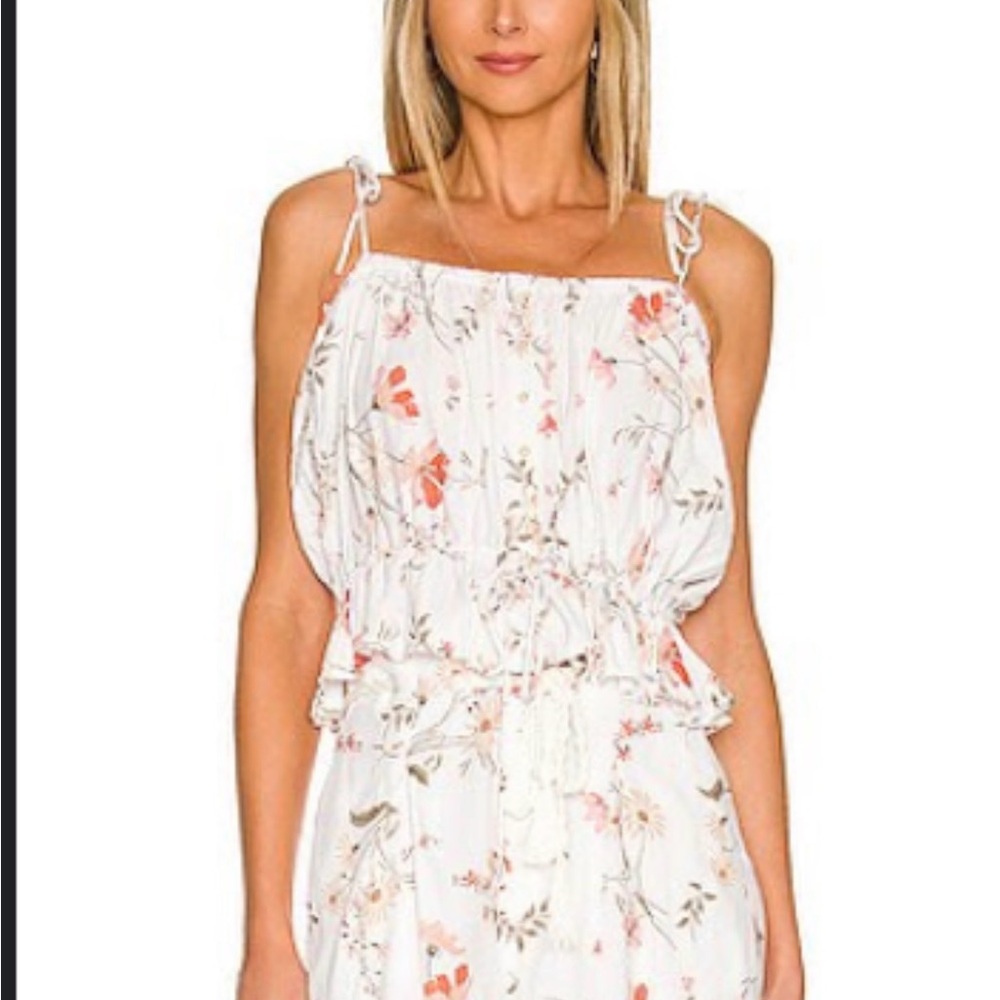 Revolve Amuse Society Floral Shorts Set medium white